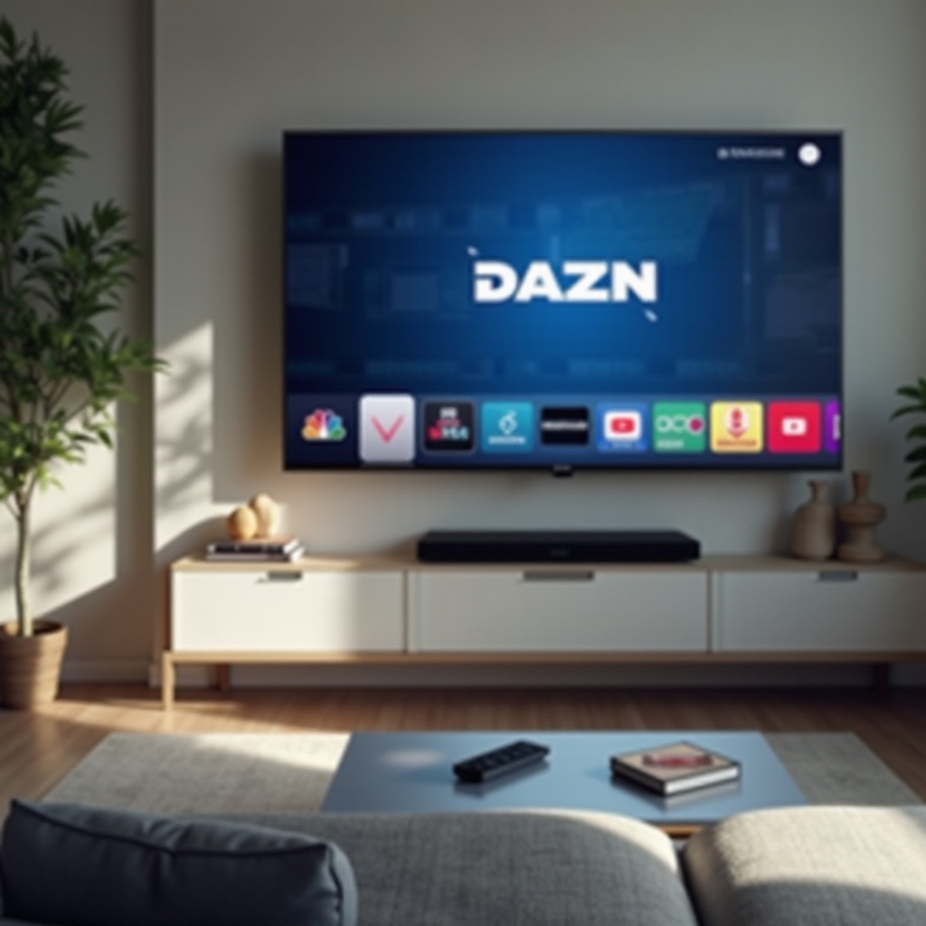 comment regarder dazn sur samsung smart tv
