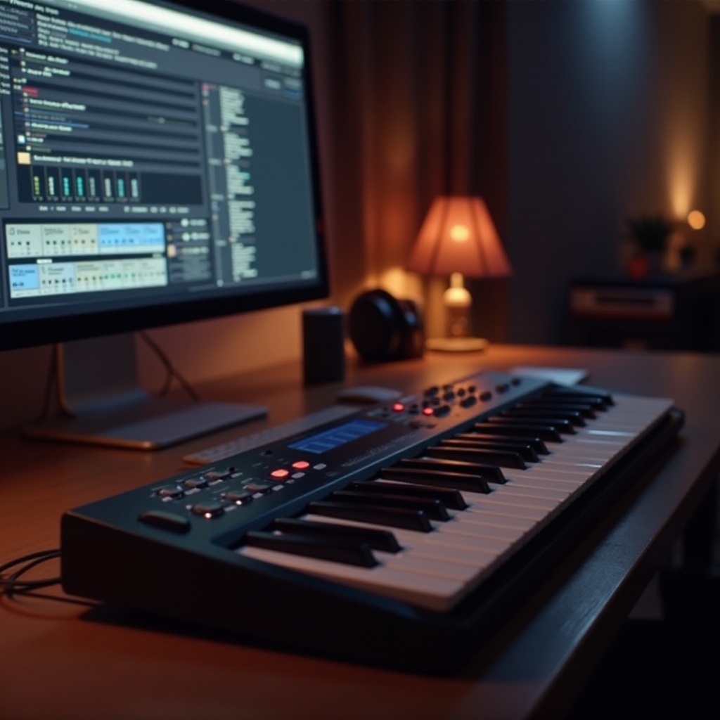 PCのキーボードをMIDIコントローラーとして使用する方法