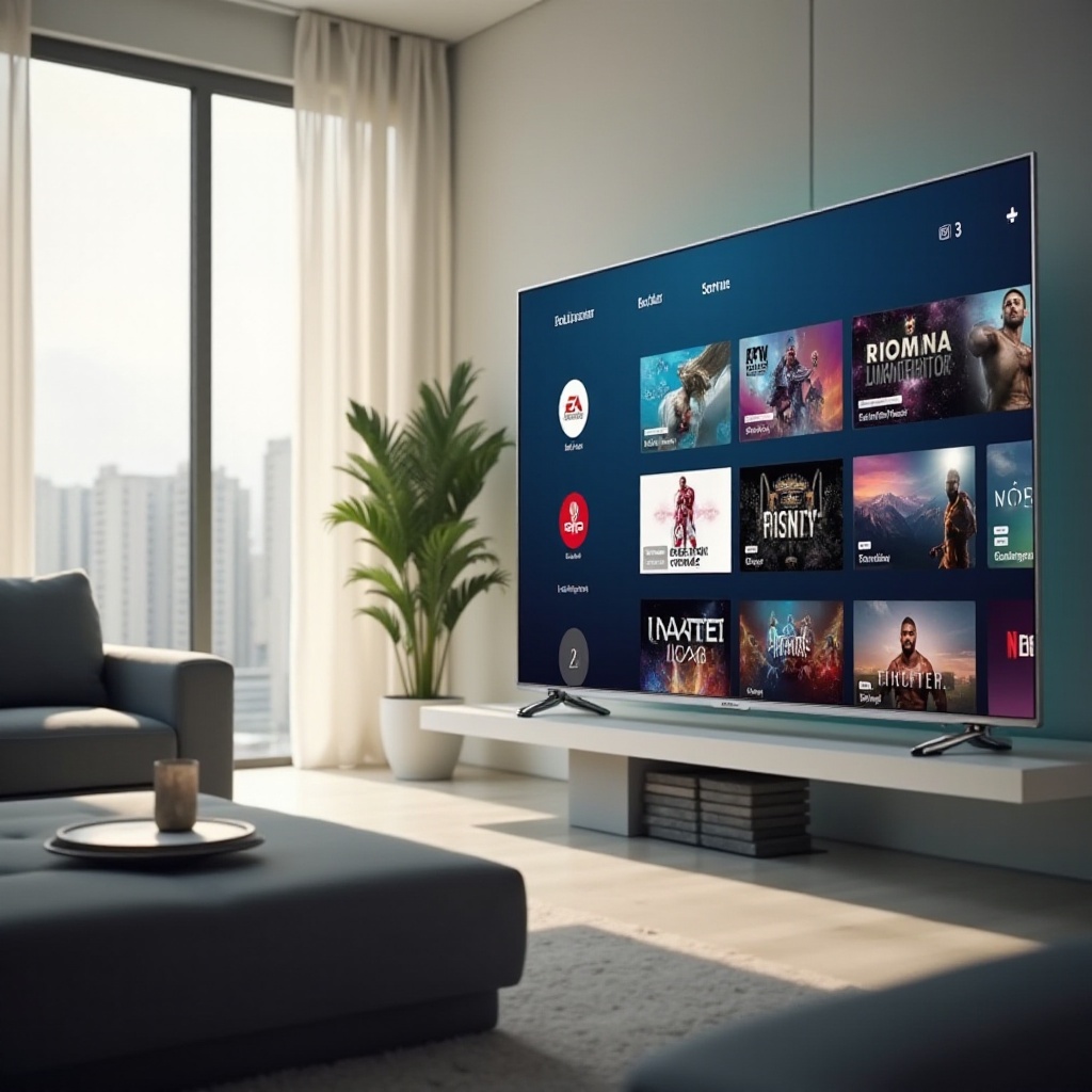 cara menonton DAZN di TV pintar Samsung