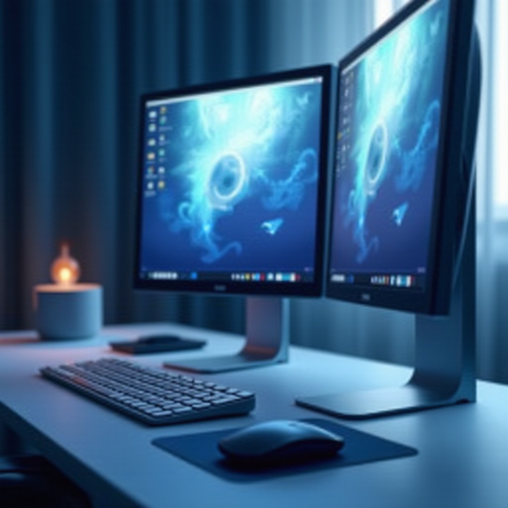 bordure de souris entre les écrans doubles PC