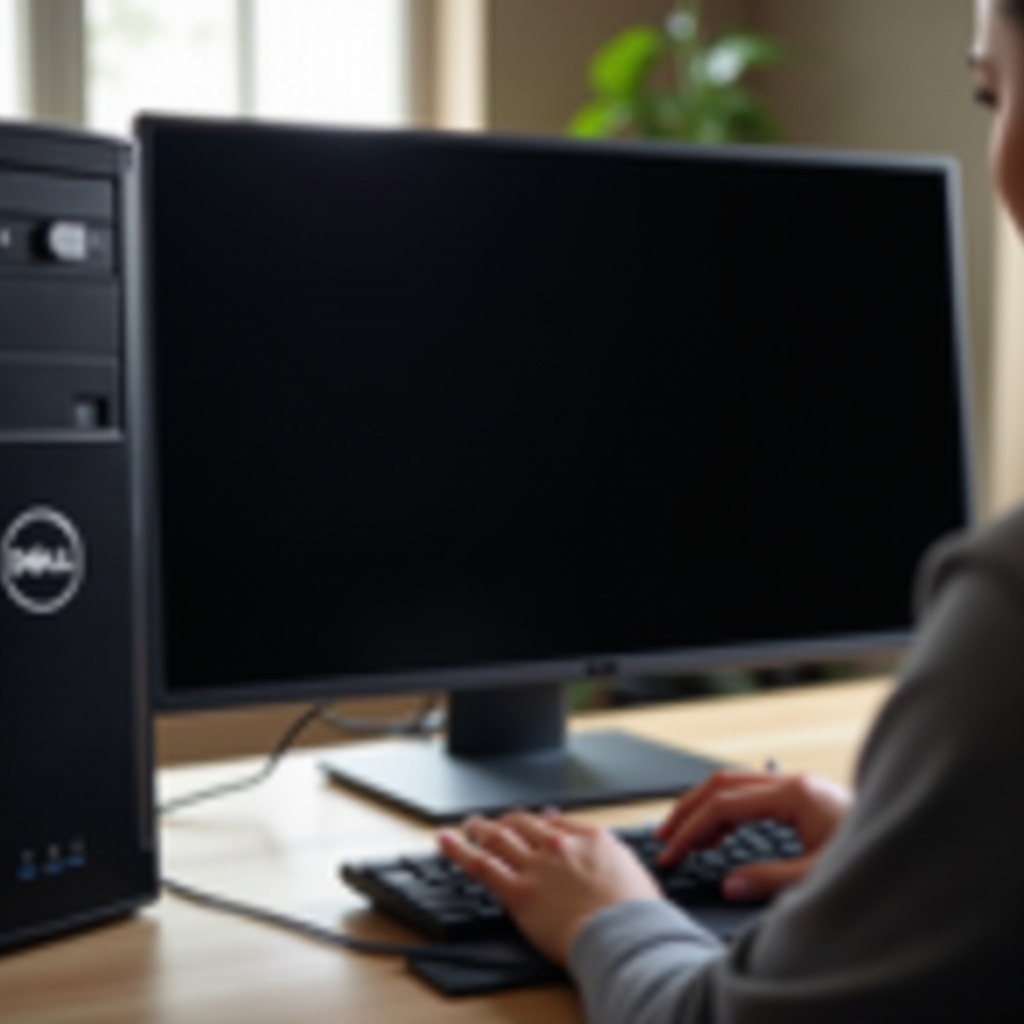 bakit itim ang screen ng Dell na computer ko