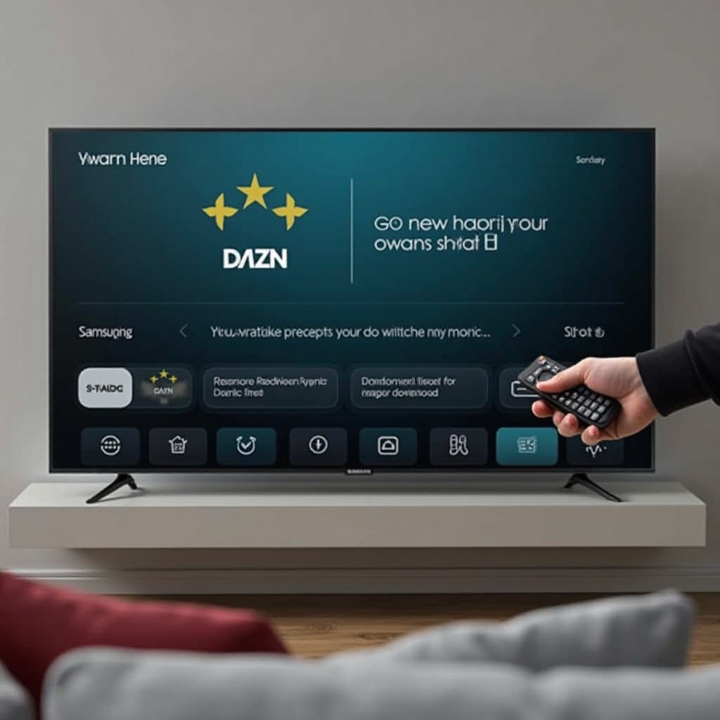 cara menonton DAZN di TV pintar Samsung