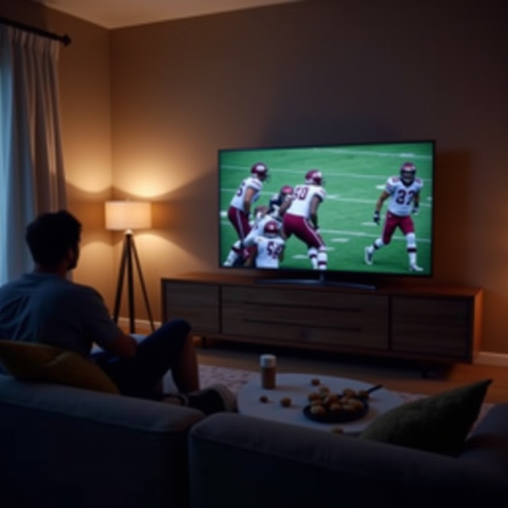 posso assistir ao Super Bowl na televisão inteligente da Samsung