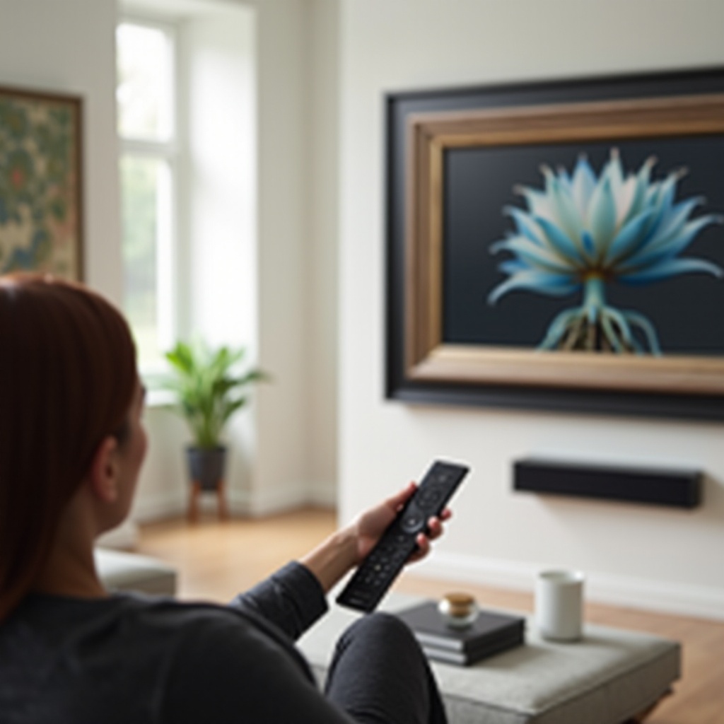 réinitialiser la télécommande du téléviseur Frame