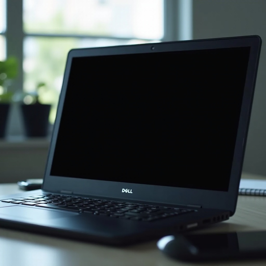 por qué la pantalla de mi computadora Dell está negra