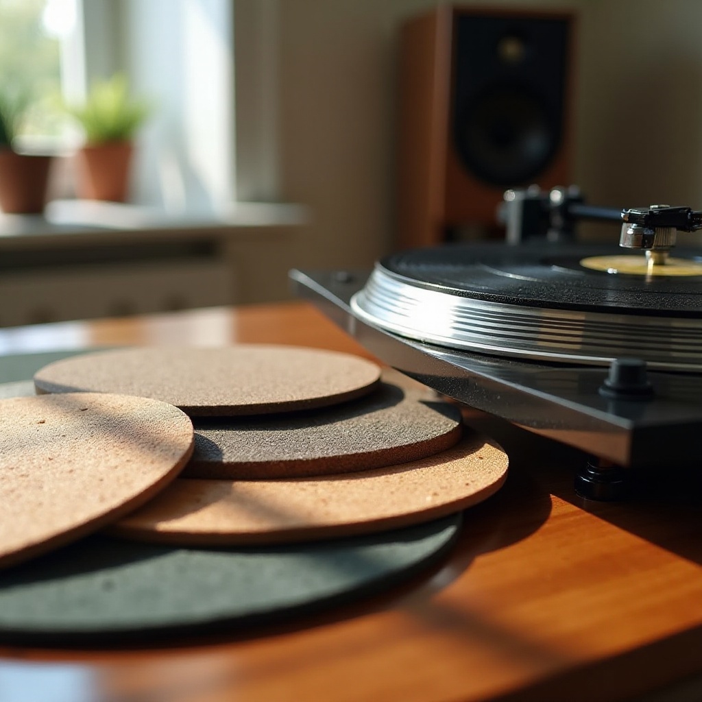 mejor material de alfombrilla para tocadiscos