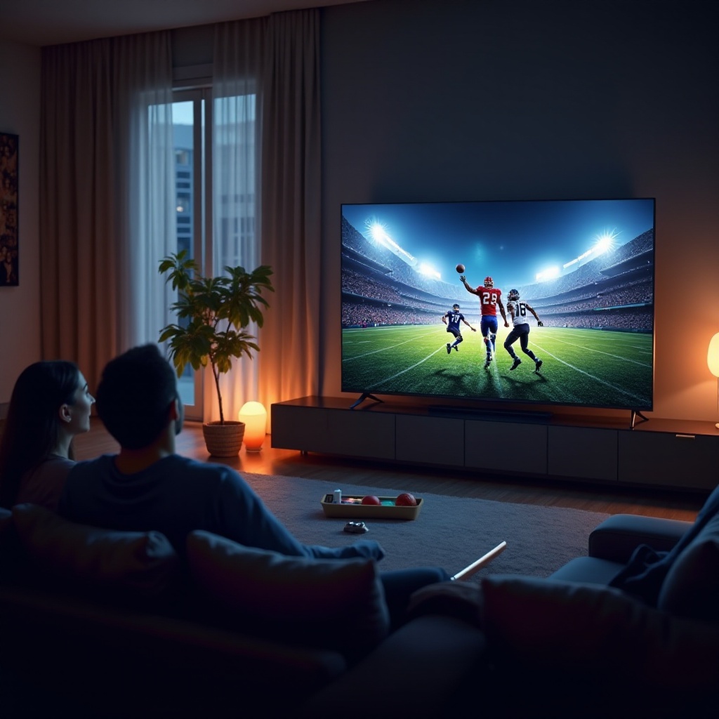 Bisakah saya menonton Super Bowl di Samsung Smart TV?