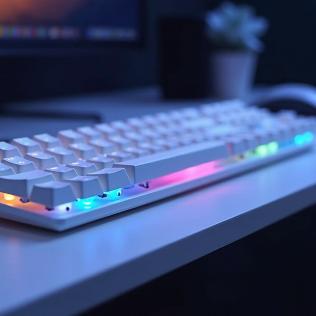 最高の白いゲーミングキーボード