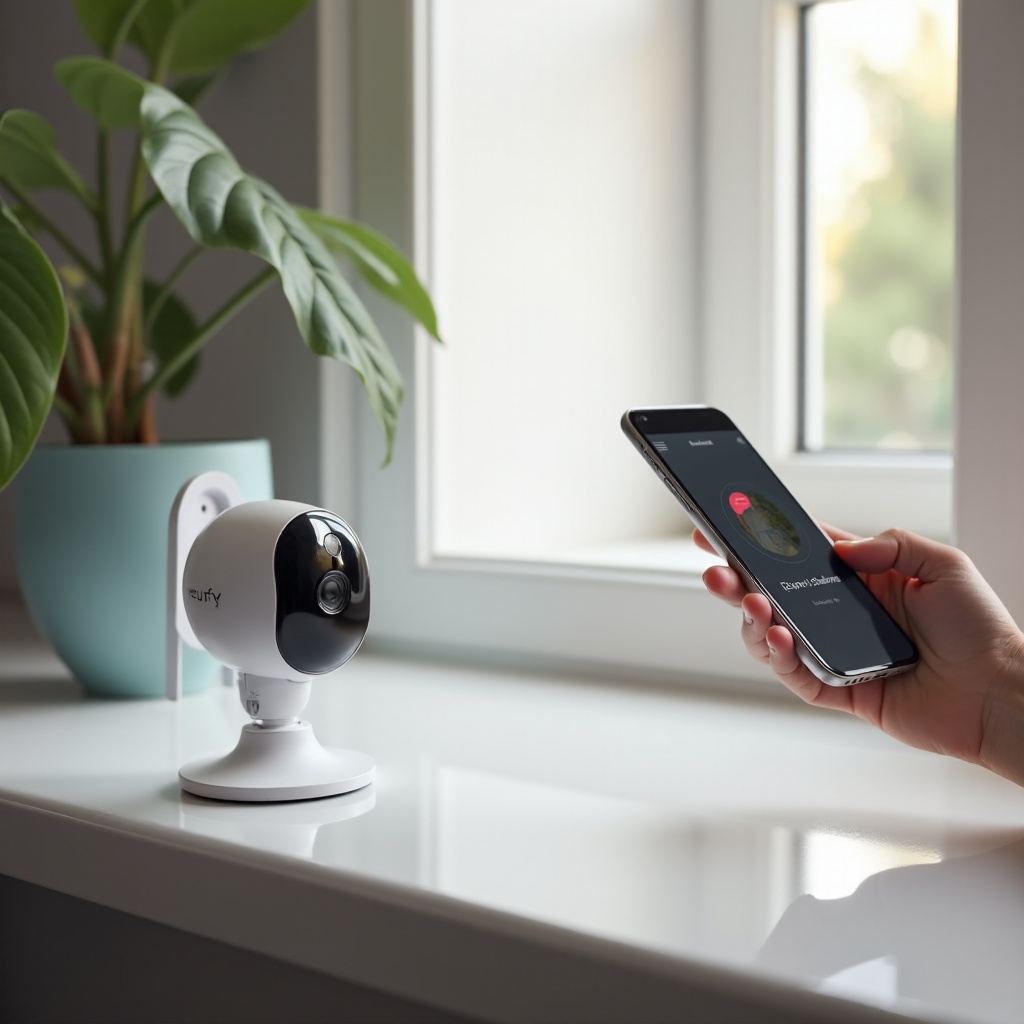 configuración de la cámara de seguridad eufy