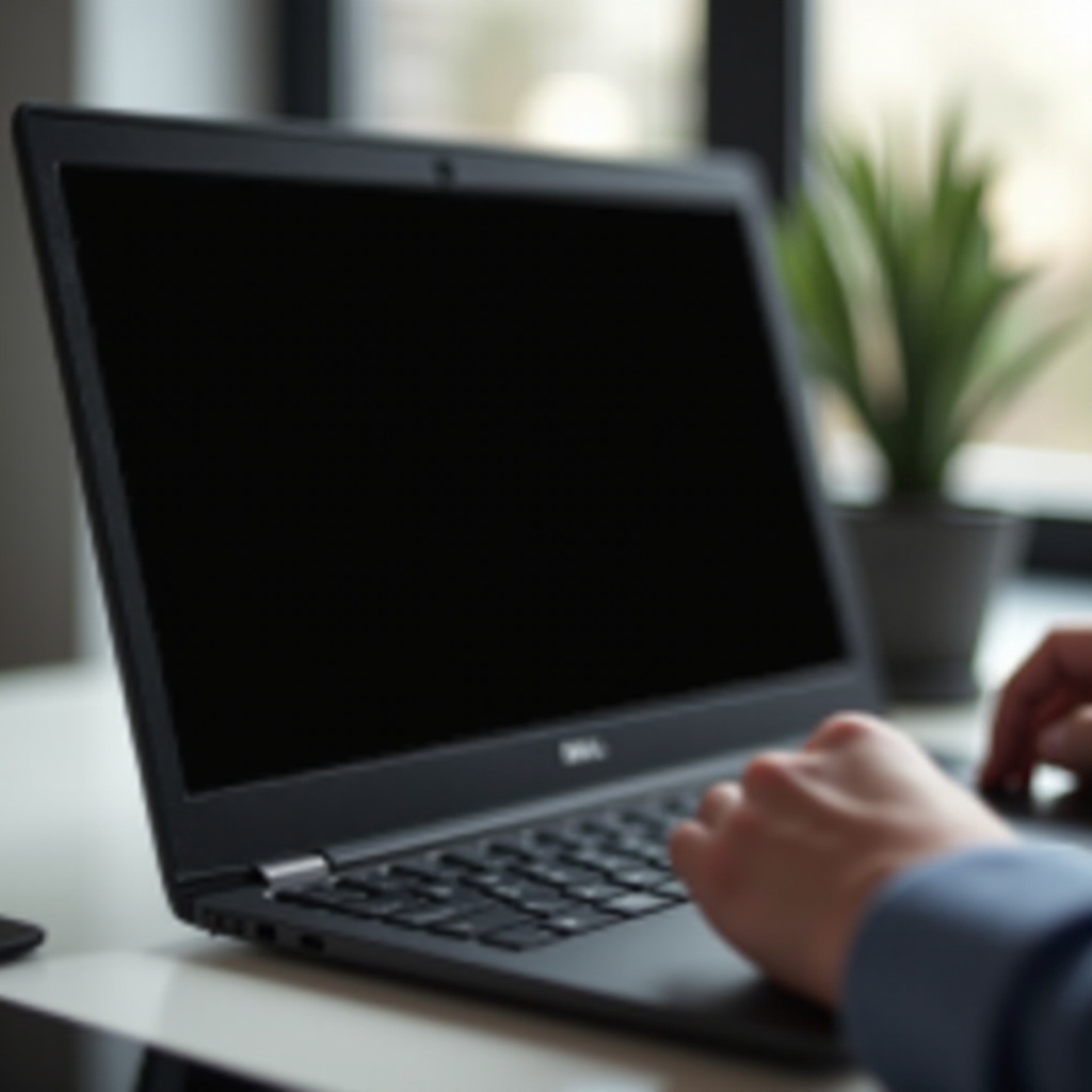 por que a tela do meu computador Dell está preta
