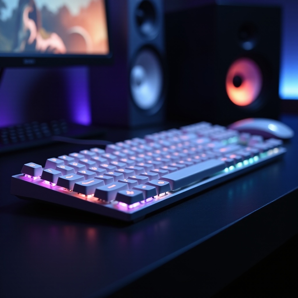 melhor teclado de jogo branco