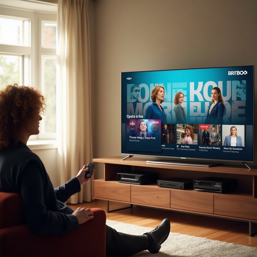 cara menonton Britbox di Vizio smart TV