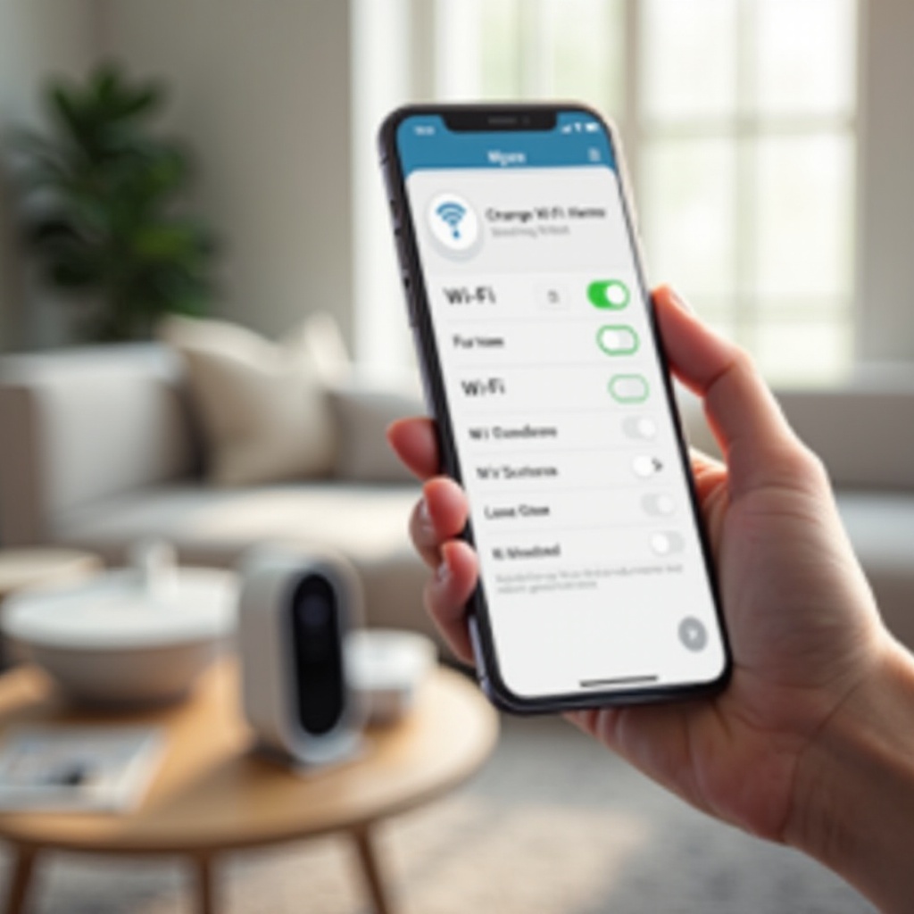 comment changer le wifi sur l'application Wyze