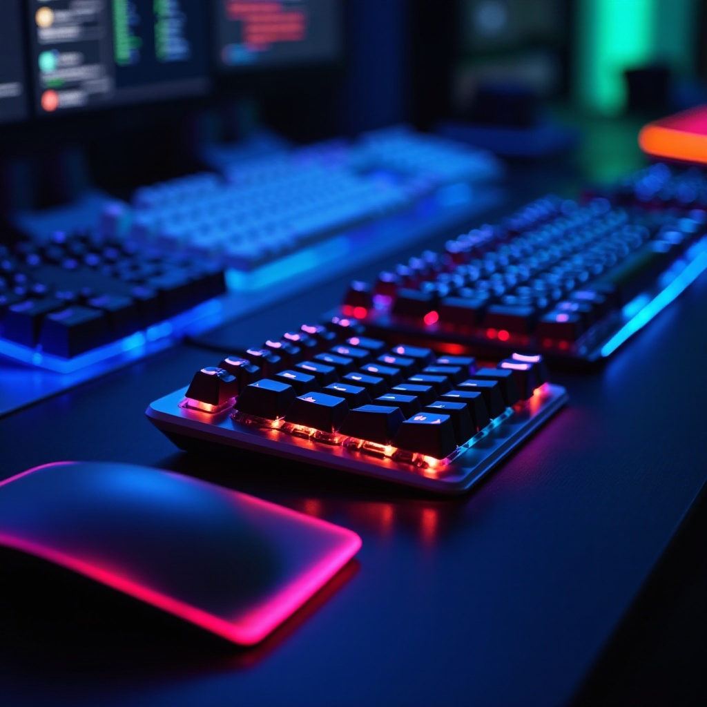 keyboard komputer dengan pencahayaan terbaik