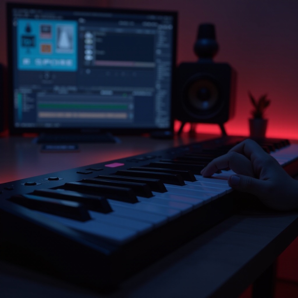 PCのキーボードをMIDIコントローラーとして使用する方法
