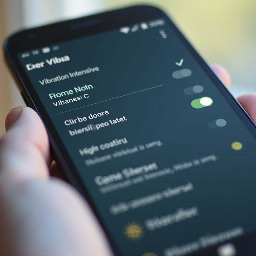 comment désactiver la vibration sur Android